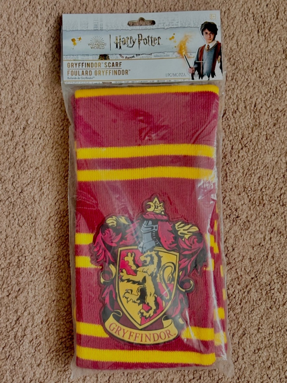 Harry Potter Official Cosplay Costume Gryffindor Scarf Fantasy Wizard Brand New